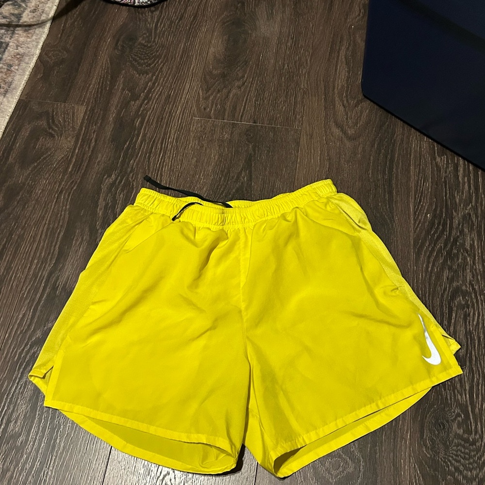 Nike Yellow Athletic Shorts